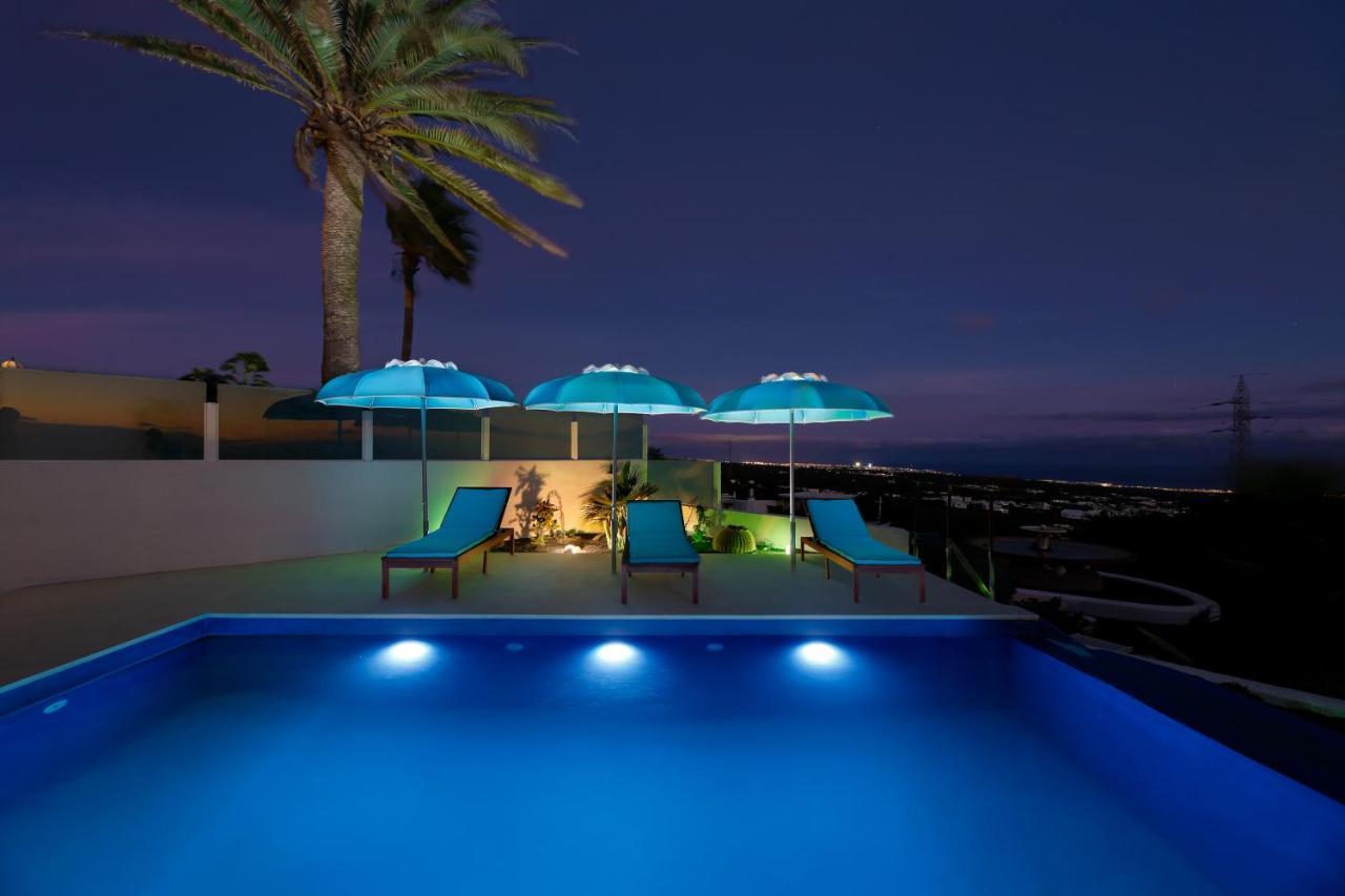 "New" Deluxe Designer Villa Infinity, With Panoramic Sea Views,Own Exclusive Heated Private Pool, Subtropical Gardens Тиас Экстерьер фото
