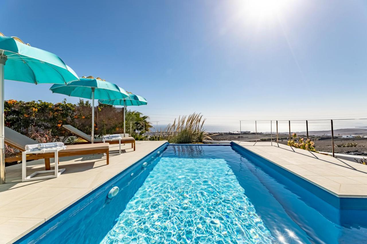 "New" Deluxe Designer Villa Infinity, With Panoramic Sea Views,Own Exclusive Heated Private Pool, Subtropical Gardens Тиас Экстерьер фото